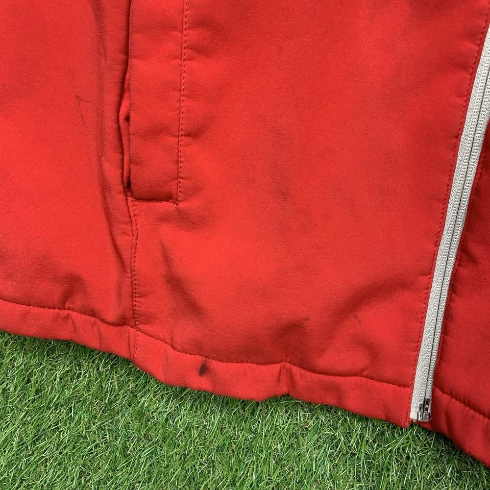 Ohio State Buckeyes Jacket Mens Large 58 Sports Red & Grey Therma Fit OSU Sports